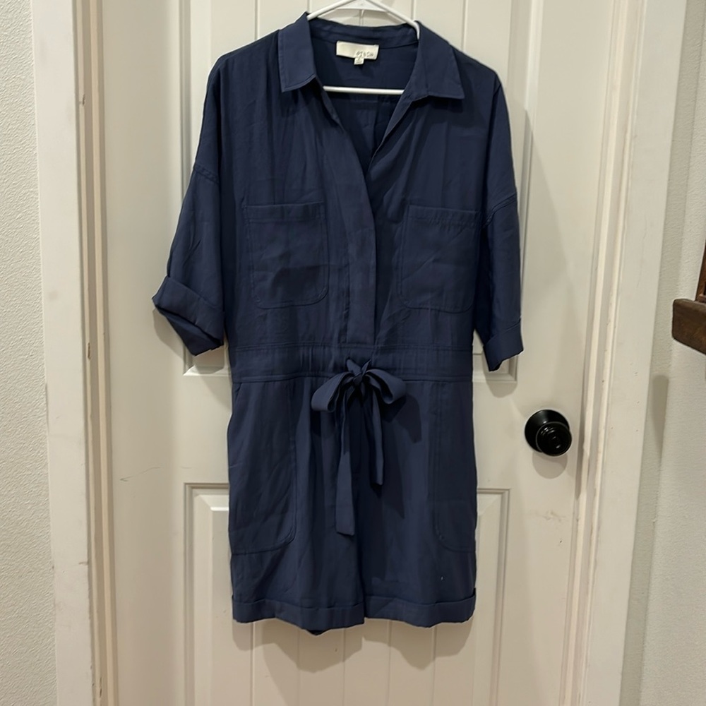 Pinch romper size large dark blue